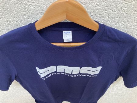 DMC Delorean Motor Company Logo T-Shirt, (XL) dark blue NEU!