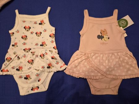 Bodykleider Minnie Mouse 2er Set Grösse 74 neu