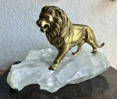 Wunderschöne Löwenfigur aus Messing 1.4kg✨ Unikat!