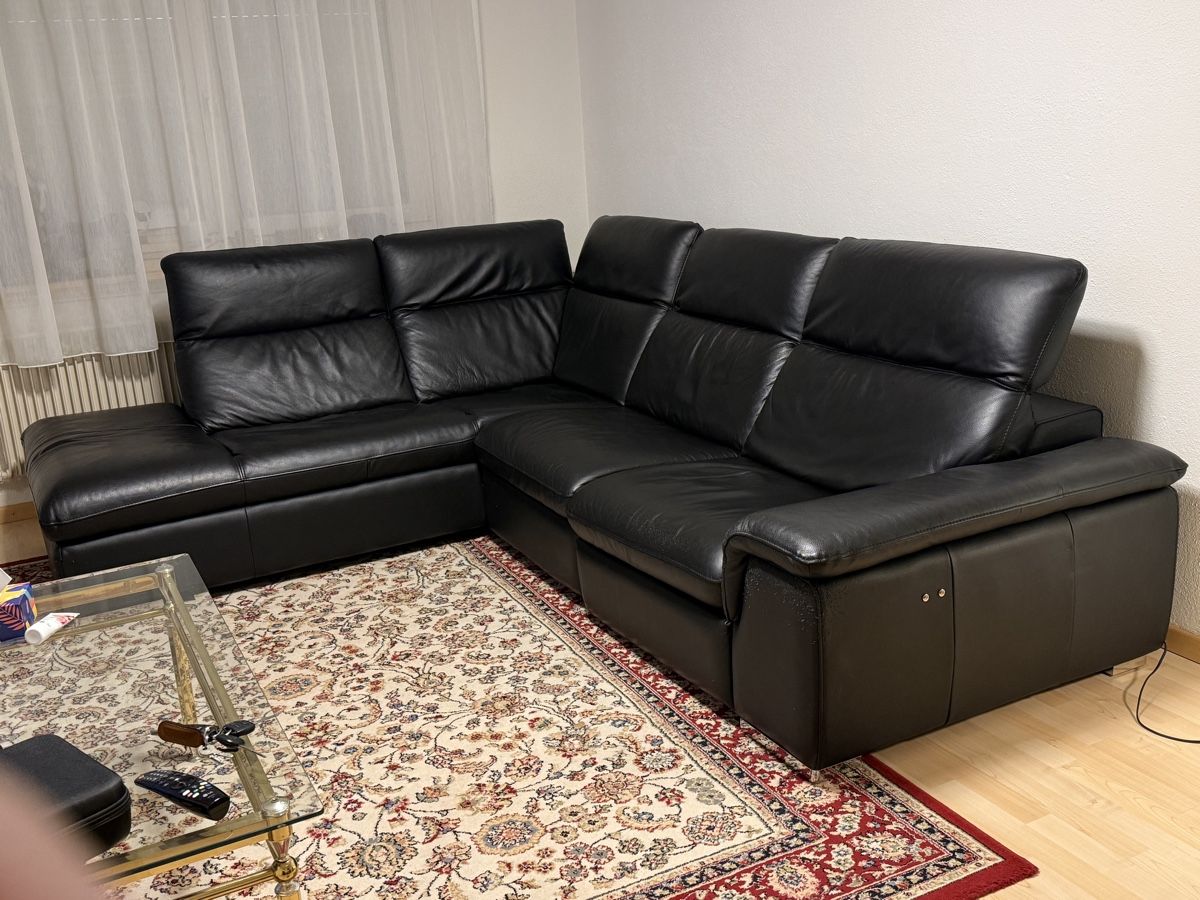 Sofas: Sofa aus echtem Leder – Gebraucht aus Trasadingen von Kaffee.mann