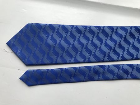Seiden-Krawatte blau
