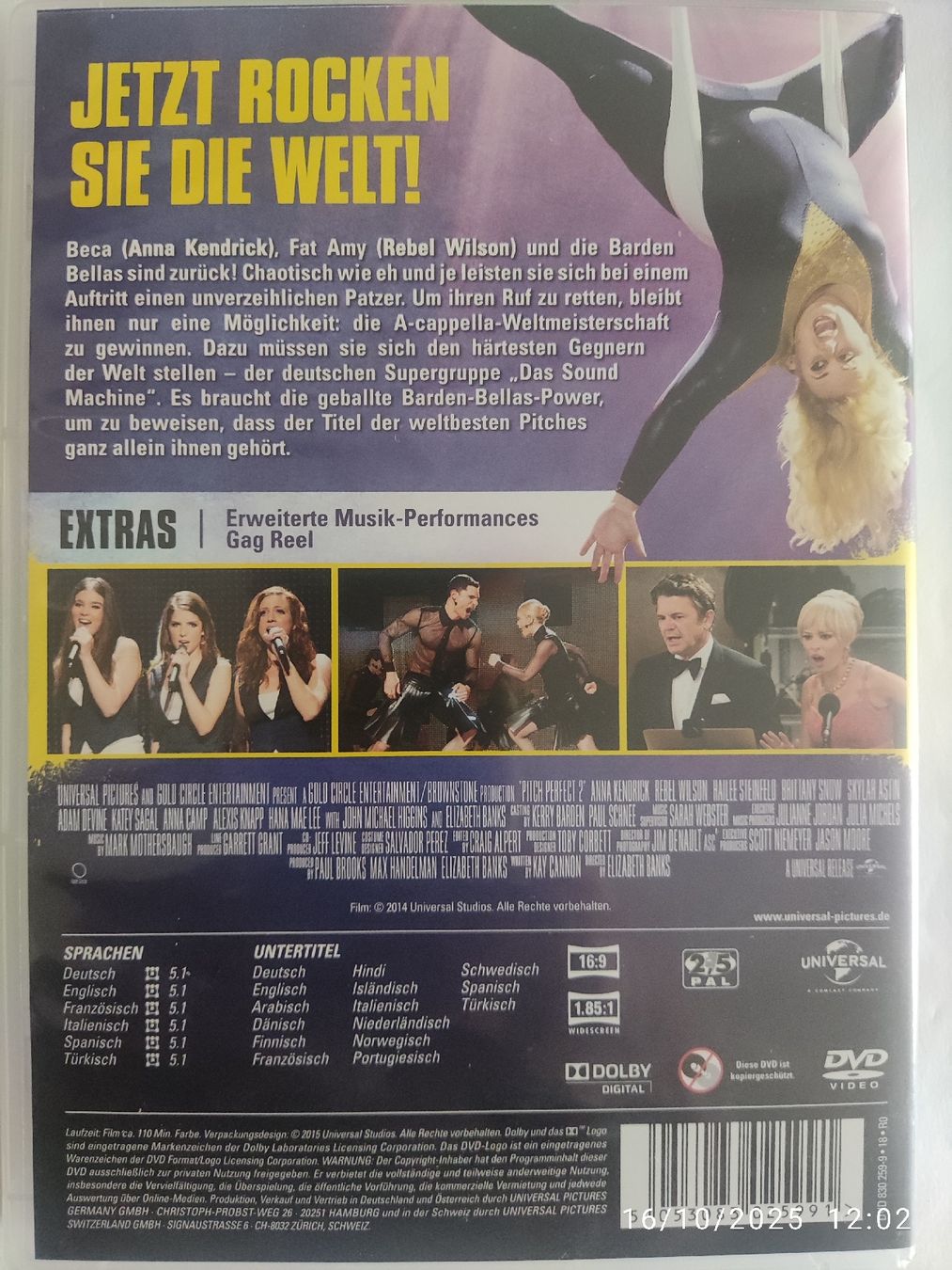 Tutti i DVDs: Pitch Perfect 2 – Usato da Basel venduto da Alacant 1