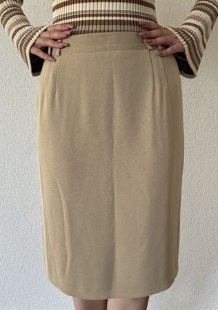 Gerry Weber Jupe 🧡 eleganter beige Stoffrock Gr. 42