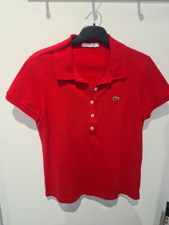 Rotes Lacoste Poloshirt, Grösse 38 Sommer-Klassiker!