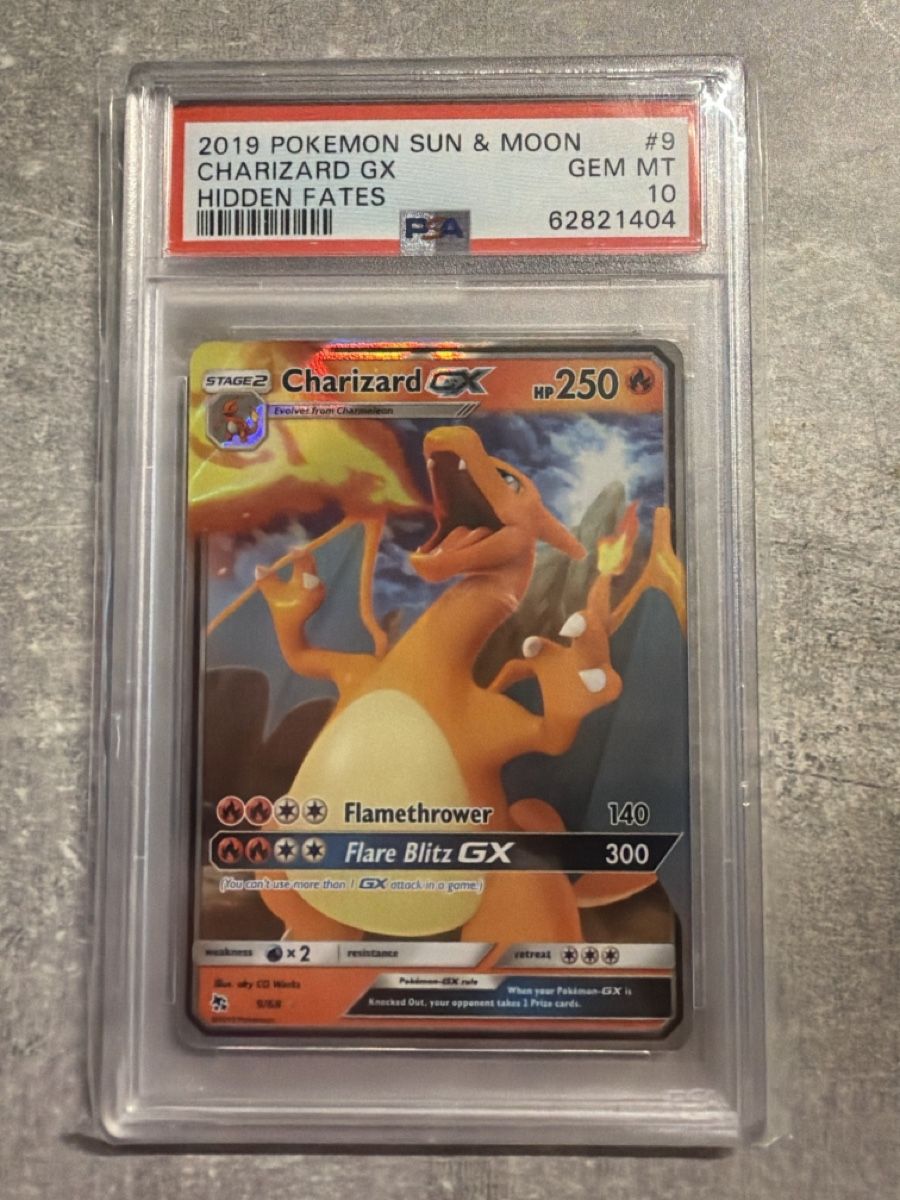 Pokémon Carte collezionabili: Pokemon Charizard GX Hidden Fates 2019 PSA 10 – Nuovo e nell'imballaggio originale da Bern venduto da fla_77t2