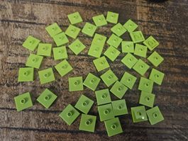 lego 87580 lot de 50 pièces Lime Plate, Modified 2 x 2