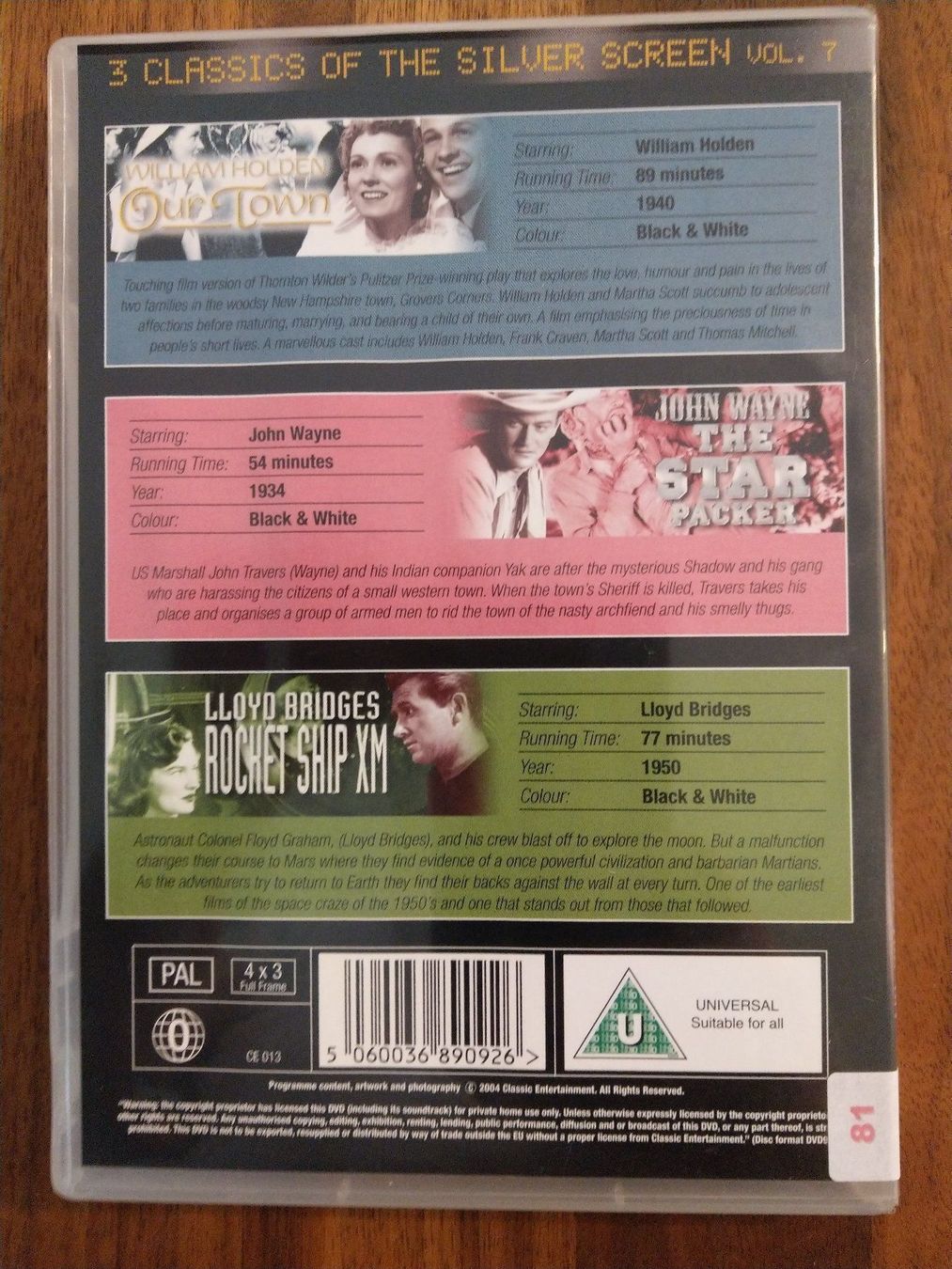 Tutti i DVDs: DVD - 3 Classics Filme Vol.7 – Usato da Rheinfelden venduto da FilmAuktion 1