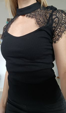 T-SHIRT NOIR XS