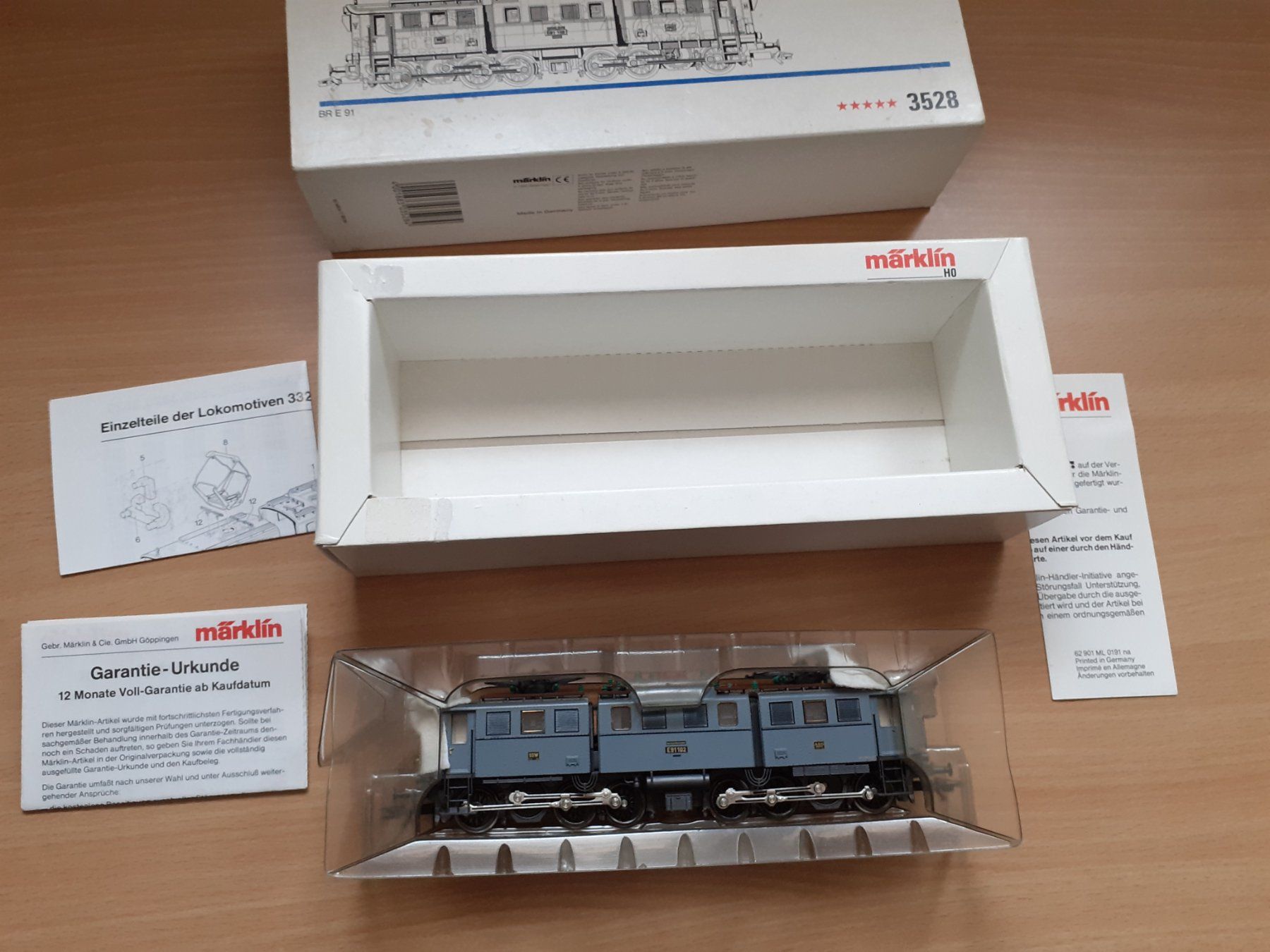 Märklin Trains électriques: Märklin 3528  BR E 91 DR H0 – D'occasion à Arbedo par aladino666 1