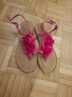 Sommer Sandalen Gr. 38 rosa Blumenapplikation süss