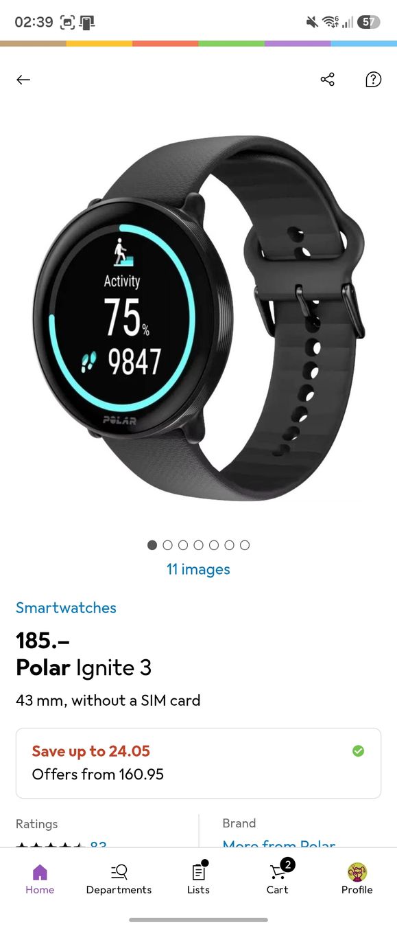 Polar Smartwatch: Polar Ignite 3 – Usato da Einigen venduto da iva_86t8 5