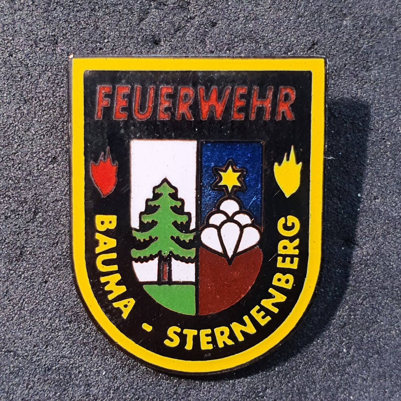 Placchette & Badge: Y793 - Pin Feuerwehr BAUMA Sternenberg – Usato da Reinach BL venduto da Boston-Verkauf