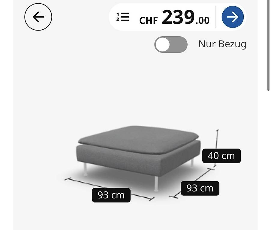 Sofas: Sofa mit Hocker von Ikea – Gebraucht aus Pratteln von dze_nq9j 4