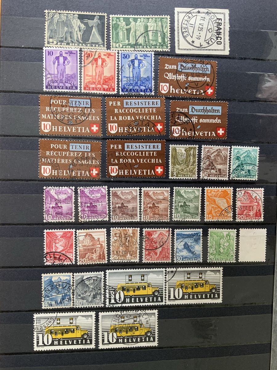Alle Briefmarken: Schweiz Briefmarken – Gebraucht aus Binningen von chr_cr5n 1