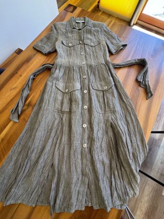 Antonella Creations schönes Leinen Sommerkleid Gr. 36/38