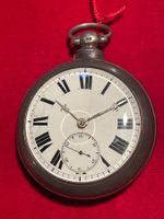 English Lever Taschenuhr um 1888, Silber, Doppelgehäuse