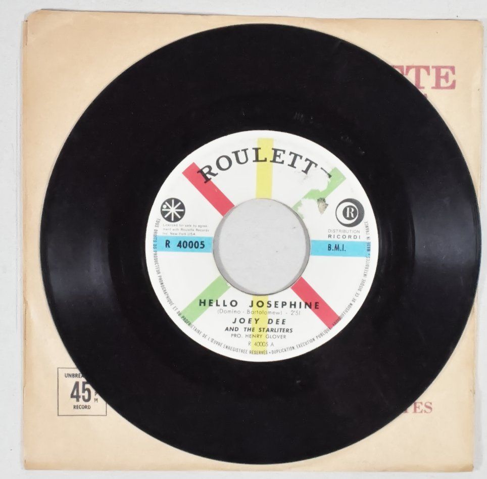 Schallplatten: Single: JOEY DEE & THE STARLITERS -  Hello Josephine – Gebraucht aus Frenkendorf von Yard-Sale-2000 1