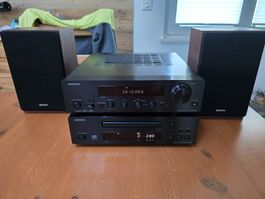 Onkyo R-1045DAB Stereo Receiver CD-Player C-1045, Sony Boxen