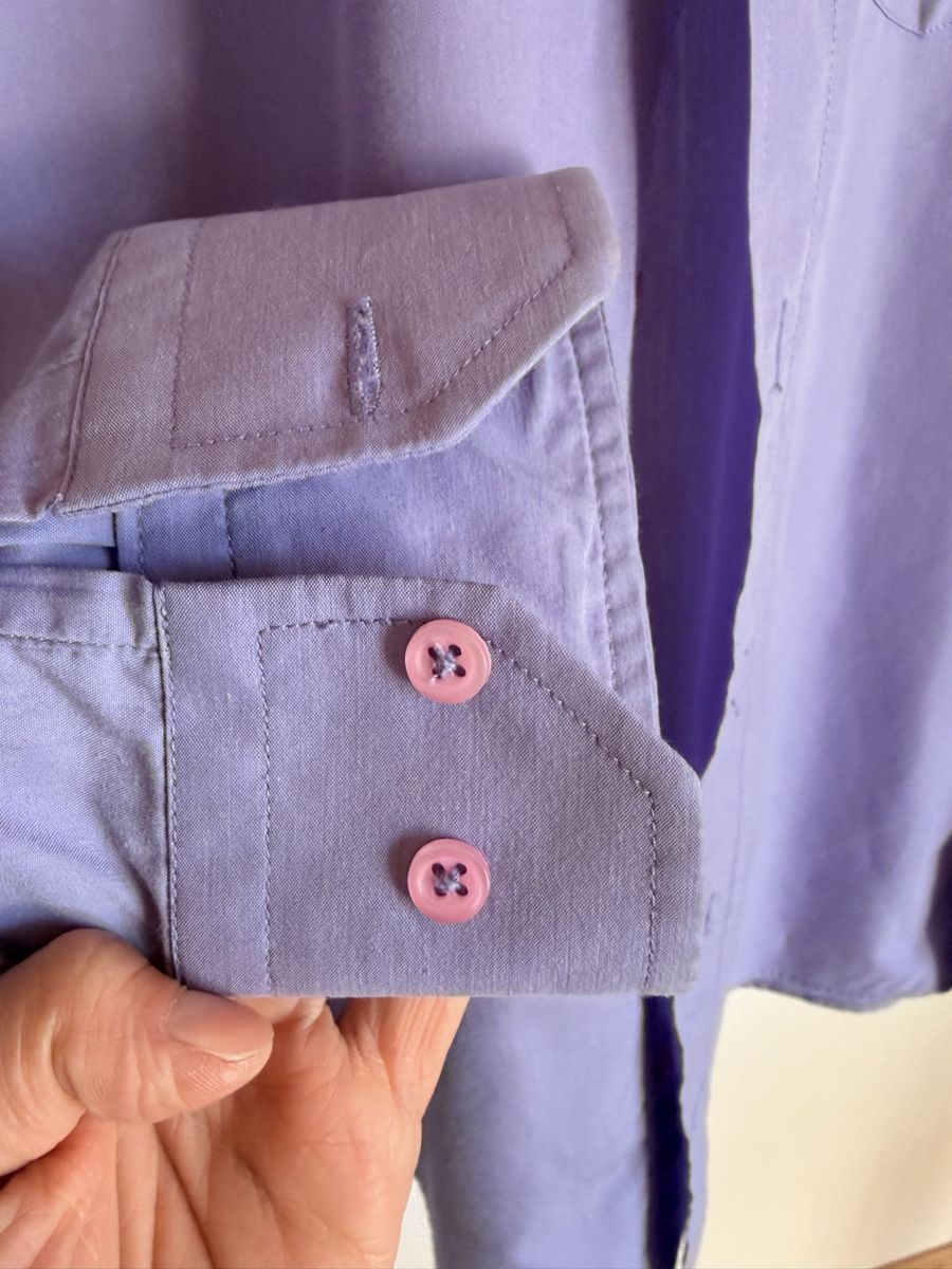 Camicie: Biaggini Hemd langarm, violett – Usato da Aarau venduto da Dotti3 1