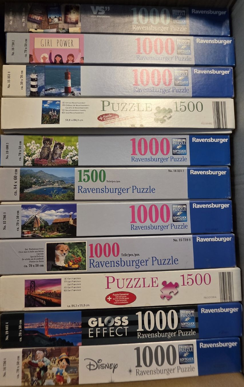 Puzzles: 11 Puzzles 1000/1500 Teile – D'occasion à Altstätten SG par Carrybones