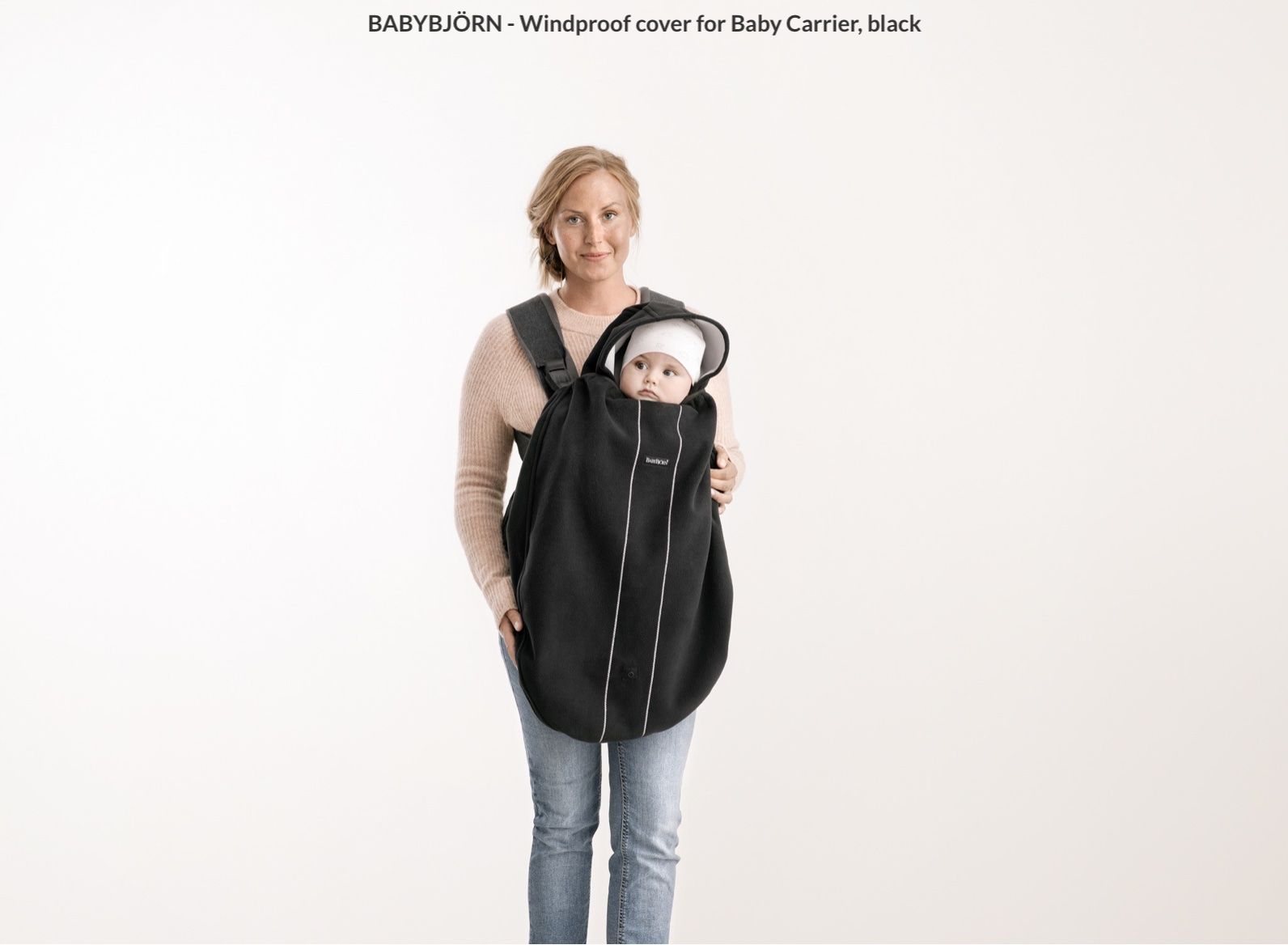 Marsupi portabebè: BabyBjörn Trage Cover Windschutz Schwarz – Usato da Zürich venduto da thomas_r 3