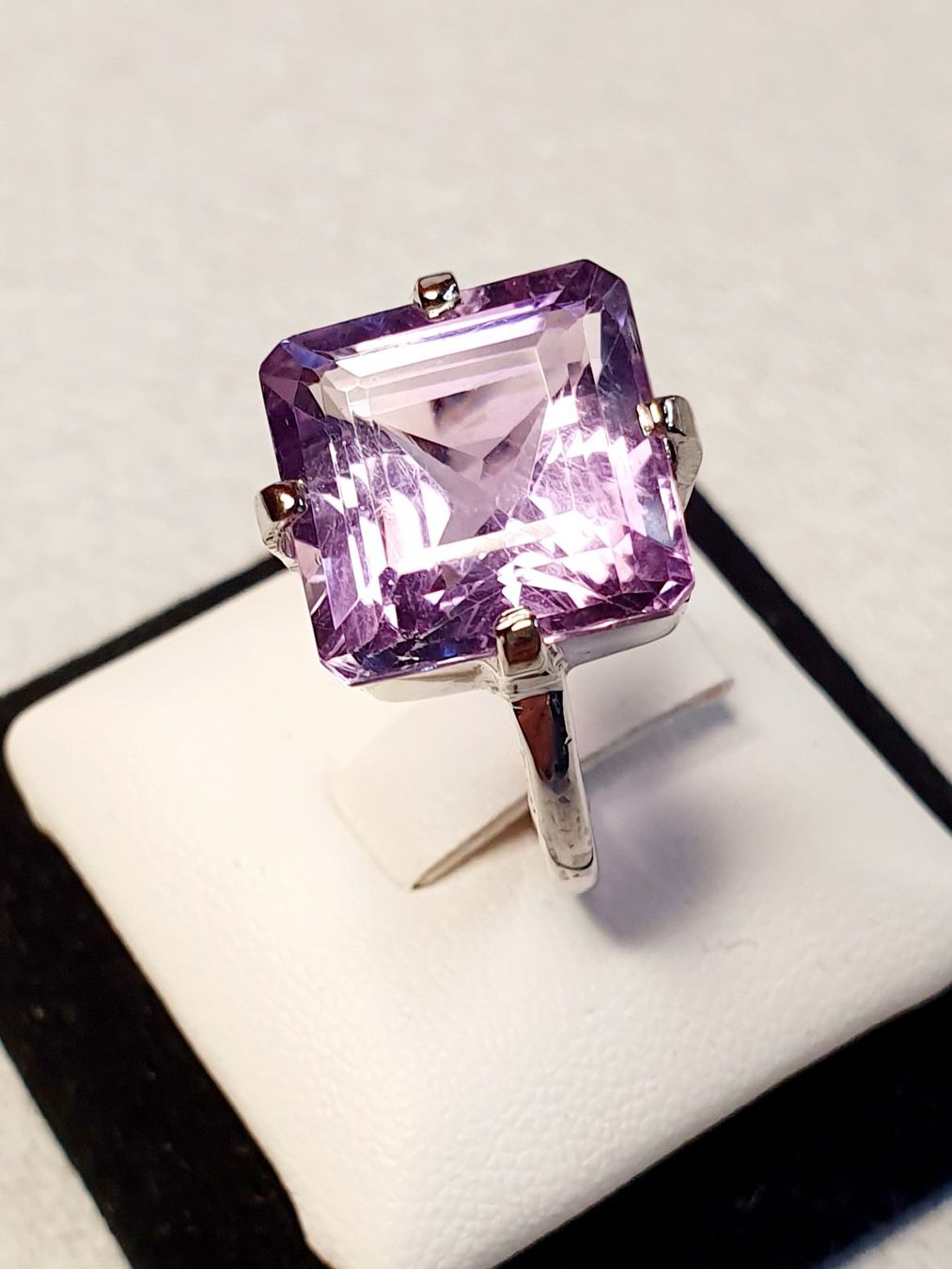 Ringe: Ring Silber mit grossem Amethyst Rechteckschliff neu – Neu (gemäss Beschreibung) aus Zürich von Bieter04 9