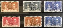1937 - GB Krönung George VI 2 Sätze ** Gold Coast - Dominica