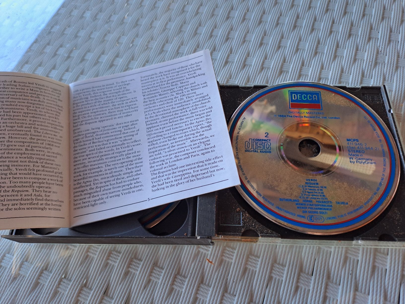 CDs: Doppel-CD  GIUSEPPE VERDI "Requiem"  DECCA – Gebraucht aus Uetendorf von Essiggurken 2