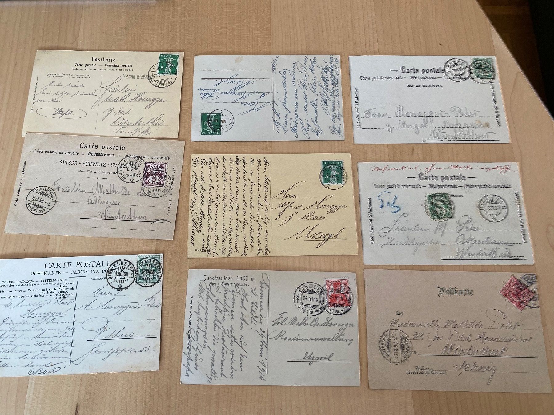 Cartoline postali: Ak Lot Nr 5 – Usato da Mosnang venduto da Goldwasser 9