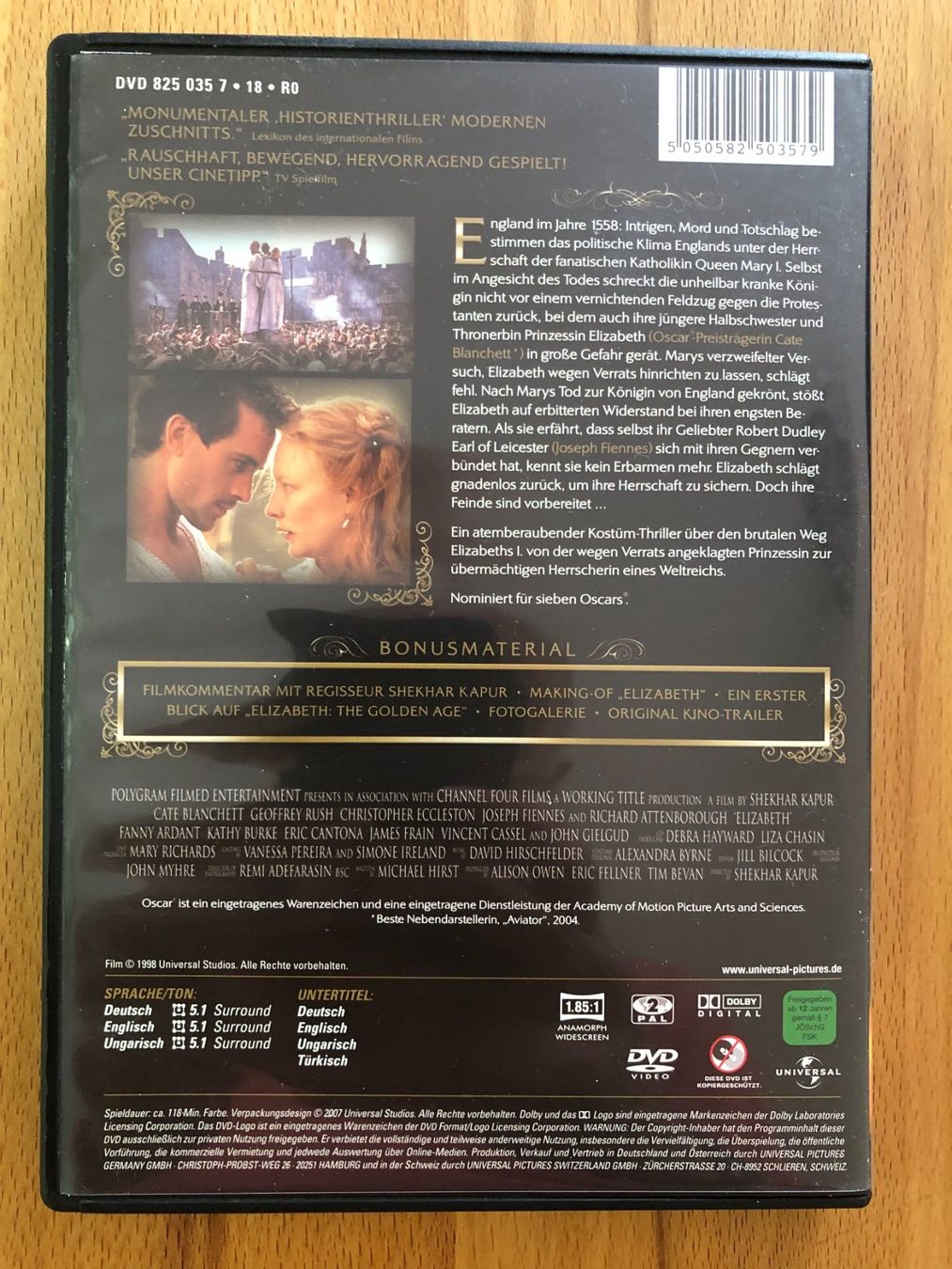 Tutti i DVDs: DVD Elizabeth Special Edition mit Postkarten Cate Blanchett – Usato da Basel venduto da Dasbrauchstdu 4