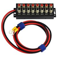 Amateurfunk Verteilerliste für 8x Paare Bananenstecker