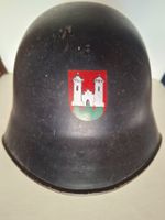 Antiker Schweizer Feuerwehr Stahlhelm