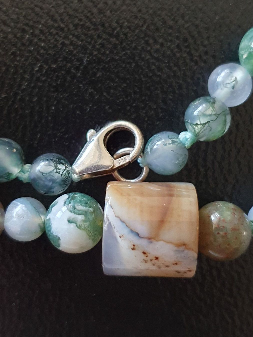 Catenine: Moss Agate und Indian Agate – Nuovo (secondo la descrizione) da Benglen venduto da Meercat3 4