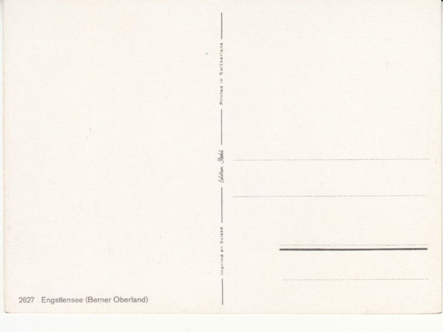 Cartoline postali: Engstlensee ca. 1970 – Usato da Bürglen TG venduto da StampGraf 1