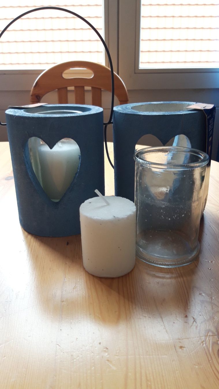 Tutte le decorazioni: 2x Lanternes déco bleu coeur Saint-Valentin – Nuovo e nell'imballaggio originale da Neuchâtel venduto da marevecor 1
