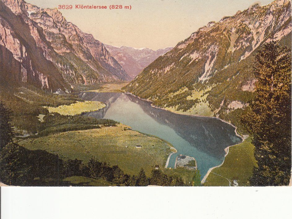 Cartoline postali: Klöntalersee 1922 – Usato da Bürglen TG venduto da StampGraf