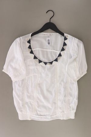 YAYA Kurzarmbluse Gr. 36 weiß