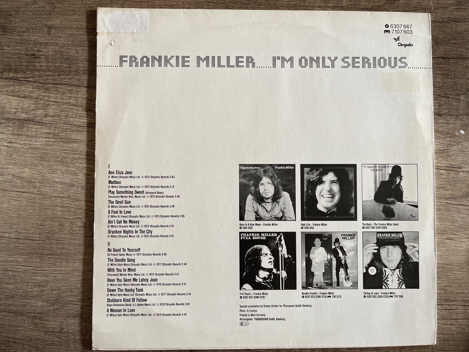 Dischi in vinile: A82/Frankie Miller - I'm Only Serious – Usato da Frutigen venduto da Philippe_jsp 1