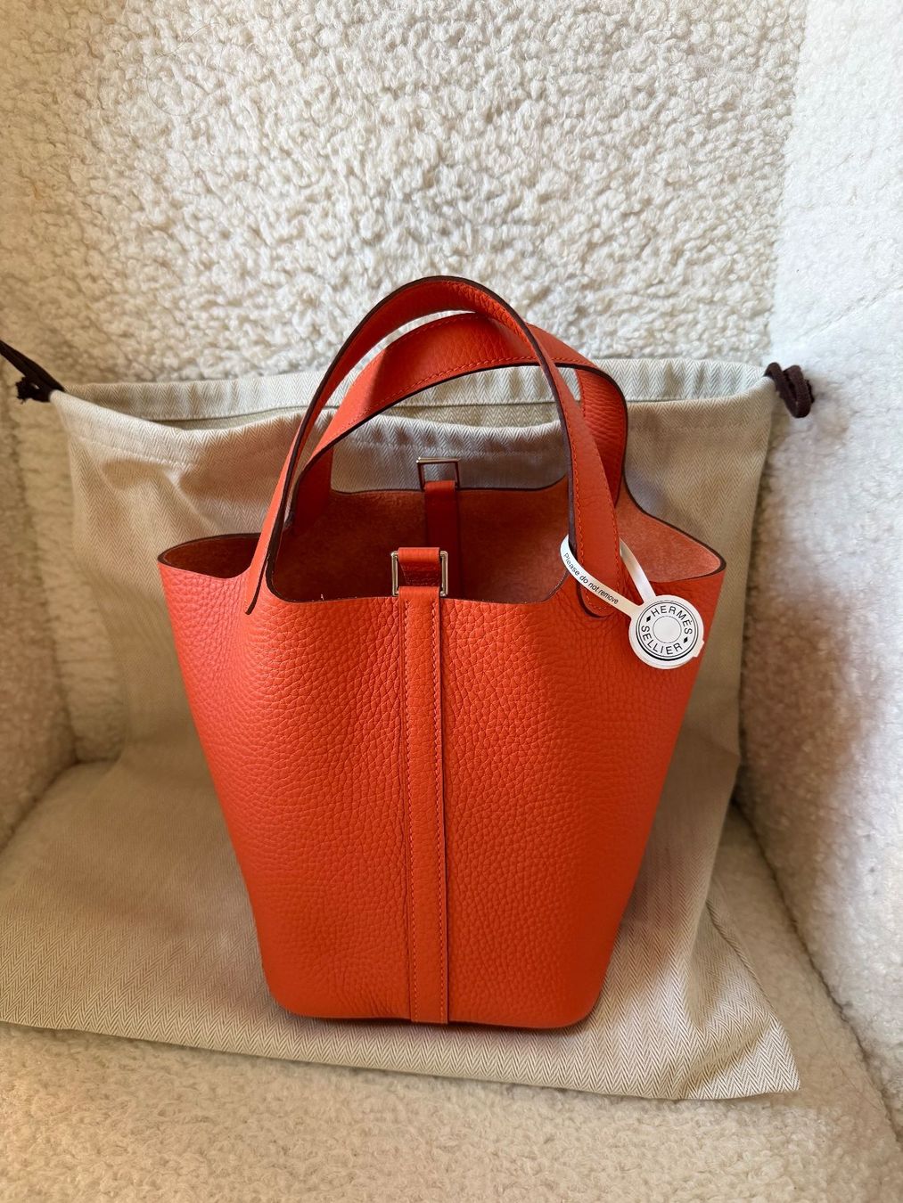 Hermès Borse da donna: Hermès Picotin 18 Tangerine orange – Nuovo e nell'imballaggio originale da Carouge GE venduto da Ana.01