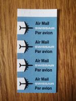 Swissair AirMail Vignette 4er Streifen