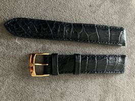 Eterna - Kroko Lederband mit Dornschliesse - 18mm