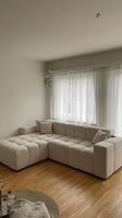 Wolken Designer Sofa Samt weiss/creme