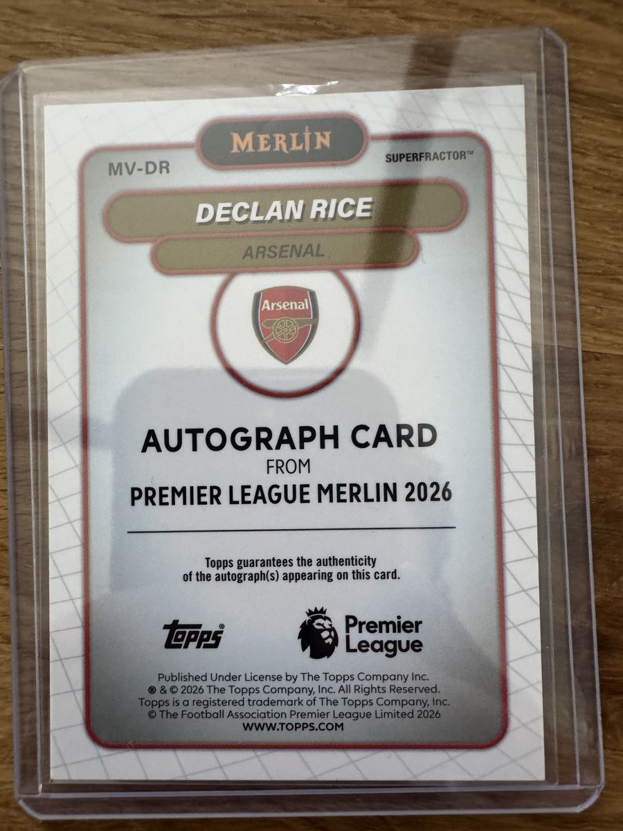 Topps Cartes à collectionner: SUPERFRACTOR 1/1 Declan Rice Autogramm🤯 – Neuf (Voir description) à Oberkirch LU par nic.cards21 5
