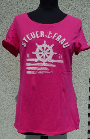 T-Shirt Shirt Adenauer Steuerfrau pink Gr M