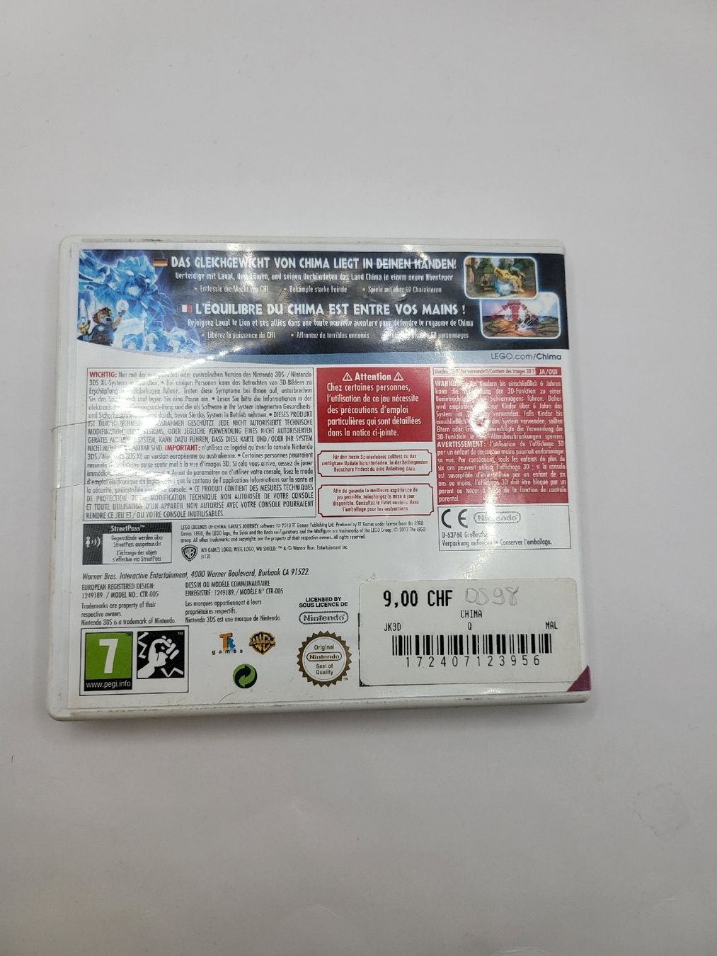 Jeux: LEGO Chima Laval 3DS  – D'occasion à Lausanne par CashngoLausanne 1