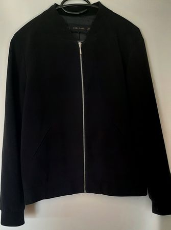 Zara Basic Bomber Jacket Black Size S
