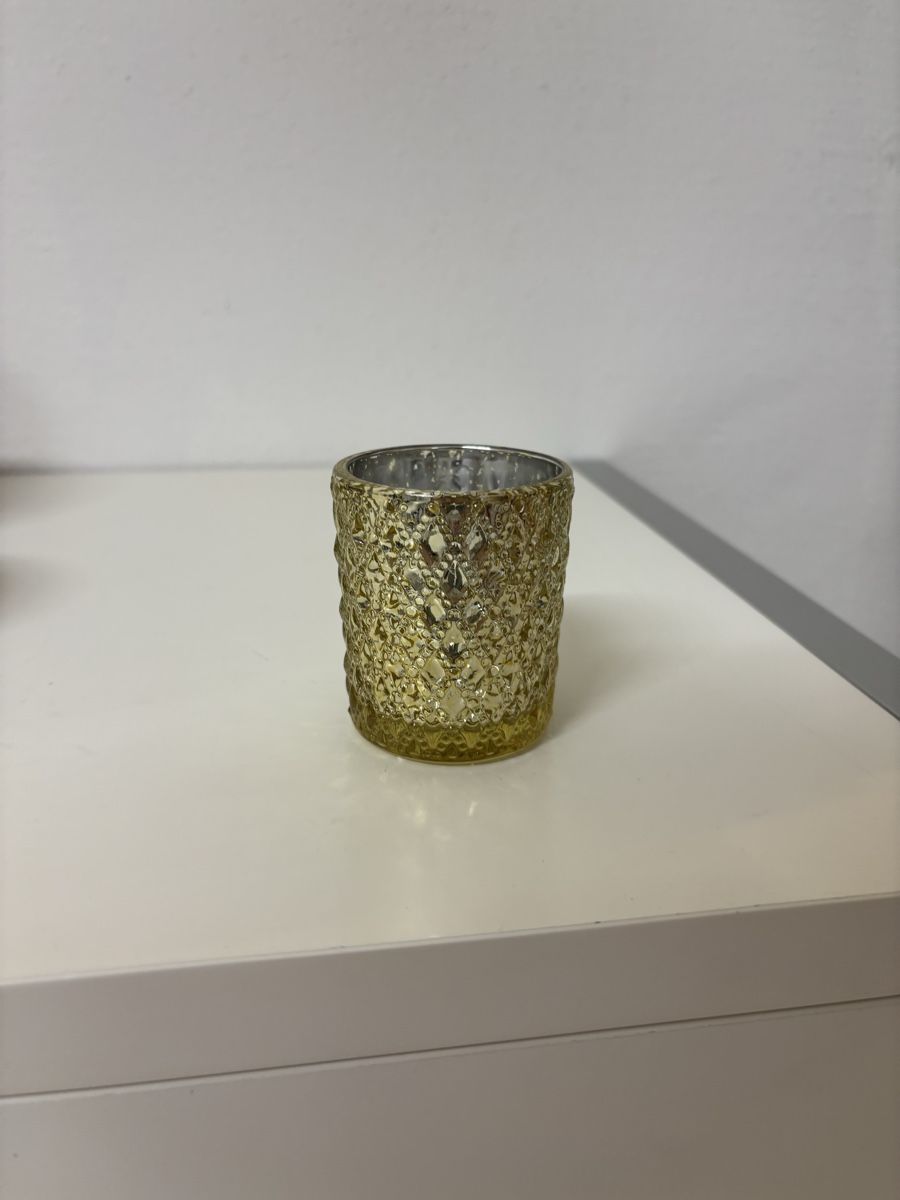 Tutte le decorazioni: 12x Teelichtgläser Gold – Nuovo e nell'imballaggio originale da Uster venduto da sof_drl9