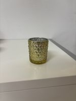 12x Teelichtgläser Gold