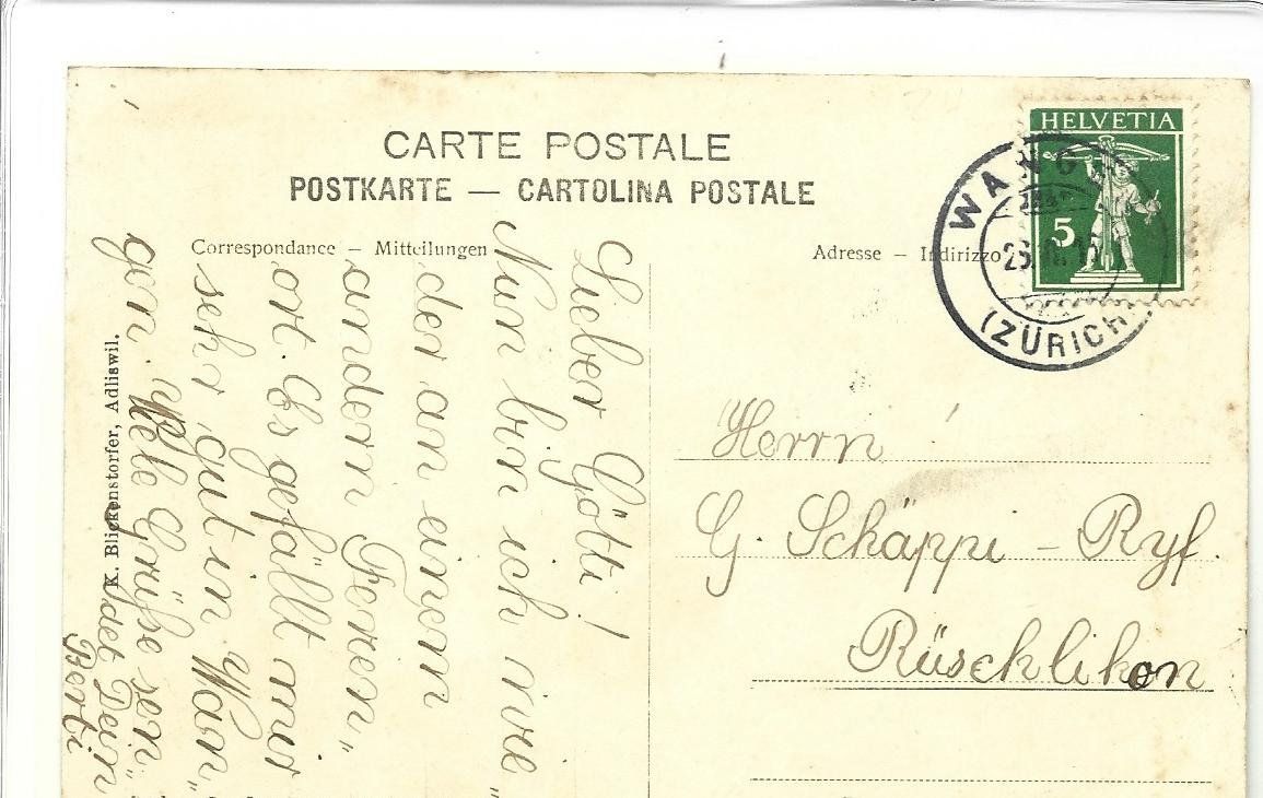 Cartoline postali: AK Wangen ZH – Usato da Appenzell venduto da mai25 1