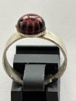 Vintage Silberring mit Murano Glas, verstellbar!🌹